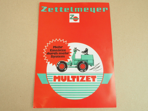 1 Prospekt Zettelmeyer Multizet Systemmaschine von 1976