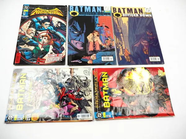 10 Comics Batman Superman Captain Future Gebrauchter Zustand