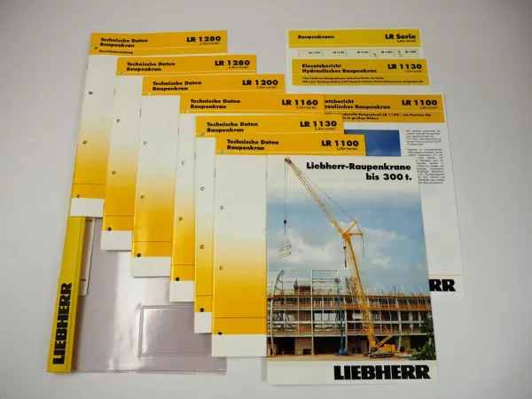 10 Prospekte Liebherr LR 1100 - 1280 Raupenkran 2004/06