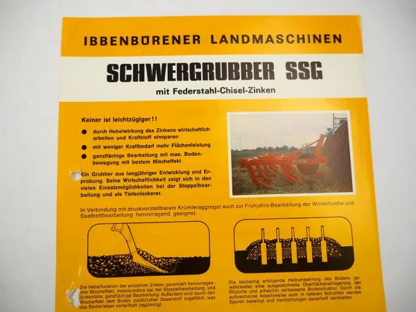 10x Original Prospekt Ibbenbürener Landmaschinen Landtechnik 1970/80er Jahre