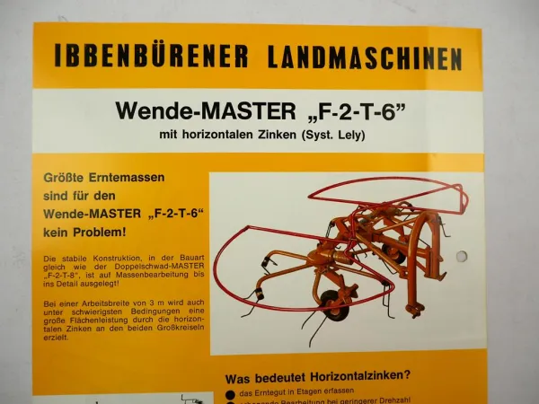 10x Original Prospekt Ibbenbürener Landmaschinen Landtechnik 1970/80er Jahre