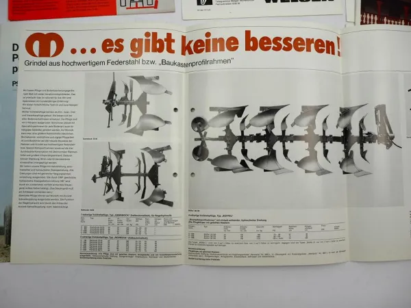 10x Original Prospekt Landtechnik 1970/80er Jahre Renault Welger Gebr. Müller