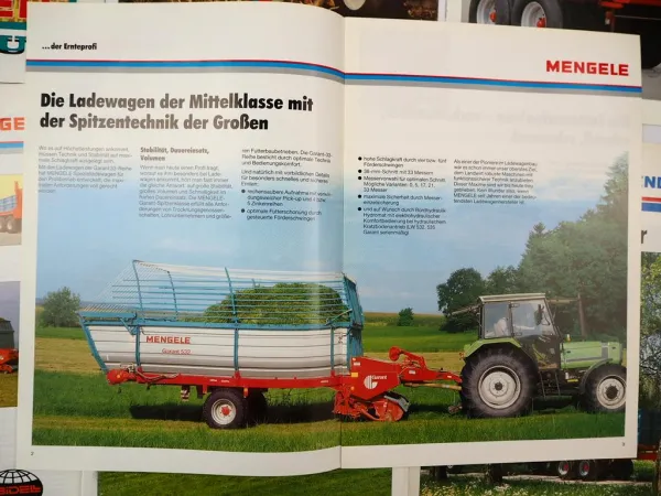 11 x Original Prospekt Preisliste Mengele Landtechnik Ladewagen Häcksler ca 1993