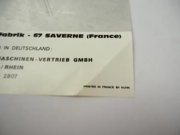 11x Original Prospekt Kuhn Landtechnik Giroheuer Girostar Mäher 1970er Jahre