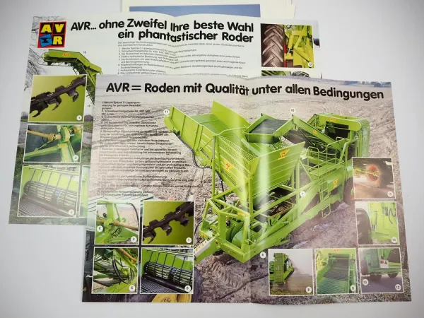 11x Original Prospekt Mappe Prüfbericht Wühlmaus Landtechnik 1980/90er Jahre