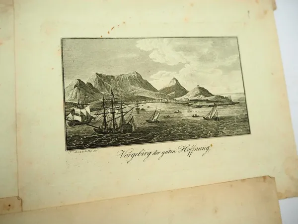 12x alter Stich Motiv weltweit Mexiko Havanna Rio Quebeck ca. 1830 J. Blaschke