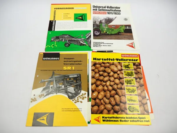 12x Original Prospekt Niewöhner Landtechnik 1970/80er Jahre Kartoffelernter