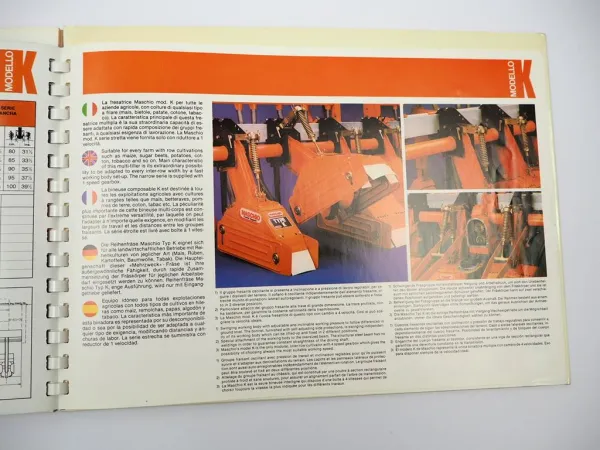 13x Original Prospekt Maschio Landtechnik Bodenfräse Kreiselegge 1980er Jahre