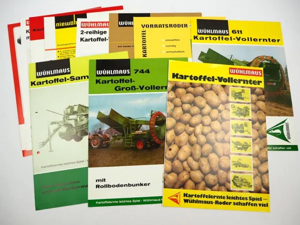 13x Original Prospekt Niewöhner Landtechnik 1970/80er Jahre Wühlmaus
