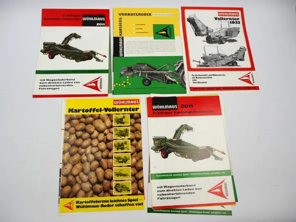 13x Original Prospekt Niewöhner Landtechnik 1970/80er Jahre Wühlmaus