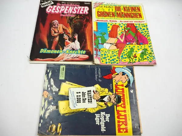 14 Comics Lucky Luke Gespenster Flash Gordon Micky Maus Gebrauchter Zustand
