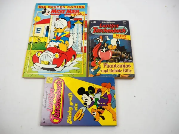 14 Comics Lucky Luke Gespenster Flash Gordon Micky Maus Gebrauchter Zustand