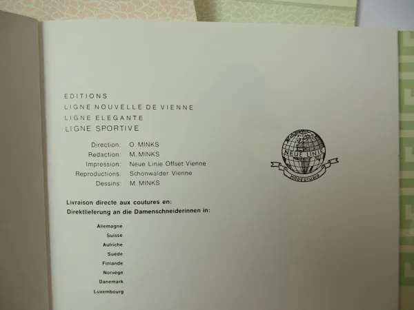 14x Katalog Ligne Elegante Nouvelle de Vienne Robes Hiver Ete 1977 - 84