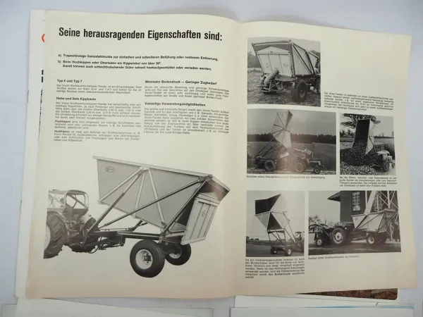14x Original Prospekt Vicon Landtechnik 1970/80er Jahre