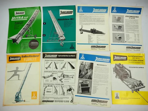 15x Original Prospekt Anschreiben Jabelmann Landtechnik Förderanlagen 1972