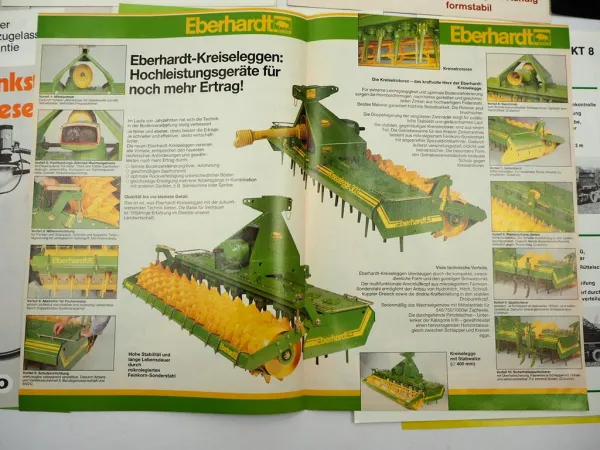 15x Original Prospekt Landtechnik 1970/80er Jahre Fendt Eberhardt Kuhl