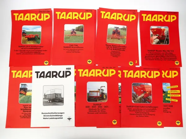 15x Original Prospekt Mappe Silowolff Kverneland Taarup Landtechnik 1990er Jahre