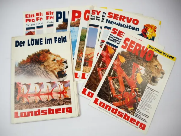 16x Original Prospekt Mappe Landsberg Landtechnik 1990er Jahre