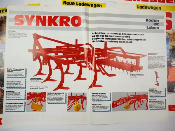16x Original Prospekt Mappe Landsberg Landtechnik 1990er Jahre