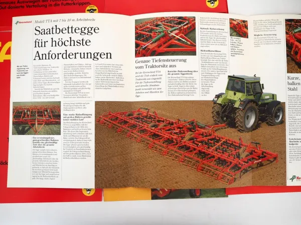16x Original Prospekt Mappe Silowolff Kverneland Taarup Landtechnik 1990er Jahre