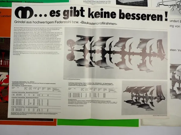 18x Original Prospekt Landtechnik 1970/80er Jahre Hürlimann Welger Vicon