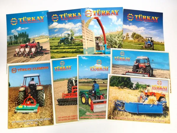 18x Original Prospekt Mappe Türkay Tarim Makinalari Landtechnik ca. 2005 Türkei