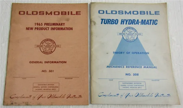 1965 OIdsmobile New Product Information and Turbo Hydra Matic Transmission