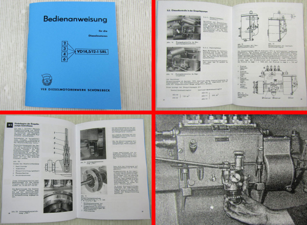2 3 4 6 VD14,5/12-1 SRL Motor Betriebsanleitung 1976