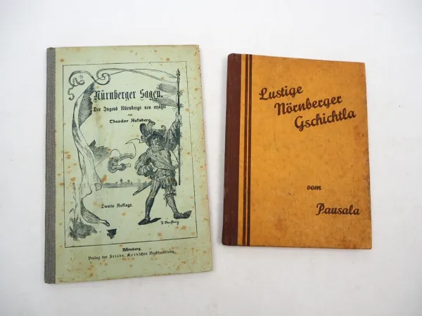 2 Bücher Nürnberger Sagen Geschichten Pausala 1910/20er J.