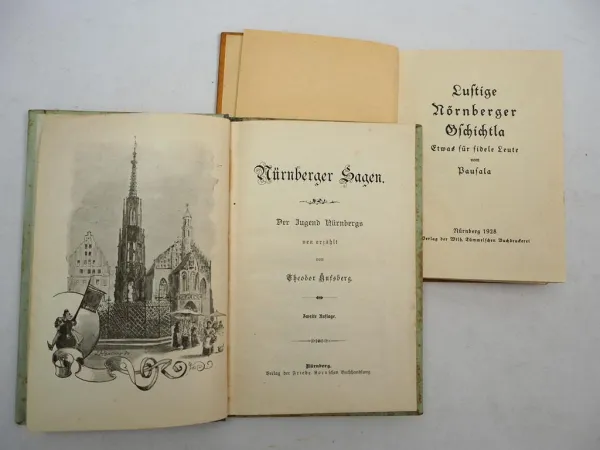 2 Bücher Nürnberger Sagen Geschichten Pausala 1910/20er J.