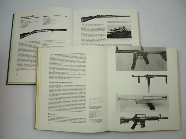 2 Fachbücher Die Maschinenpistole + Deutsche Militärgewehre 1871 bis 1945