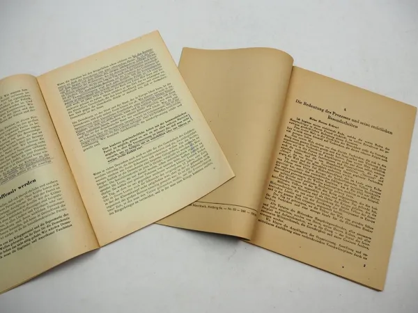 2 Hefte SPD KPD Parteitag Nürnberger Prozess ca. 1946 Hannover