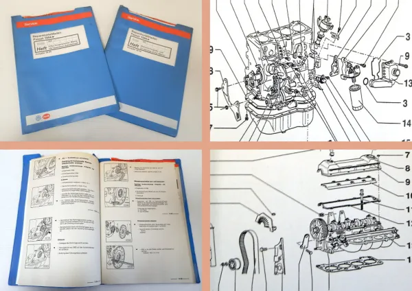 2 orig. Reparaturleitfaden VW Passat 35I ab1994 4 Zyl Motor + Motronic AEK AFT
