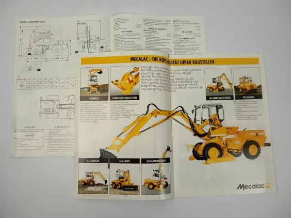 2 Prospekte Mecalac 8 CX CXi Bagger Lader