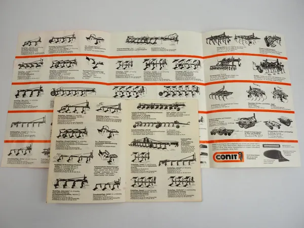 2 Prospekte Rabewerk Fabrikationsübersicht Pflüge Eggen 1976/80