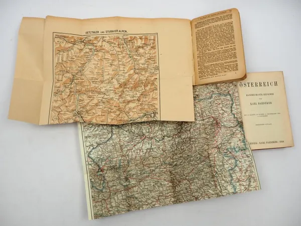 2 Reisehandbücher Österreich Baedekers Griebens Nord Tirol 1923/26