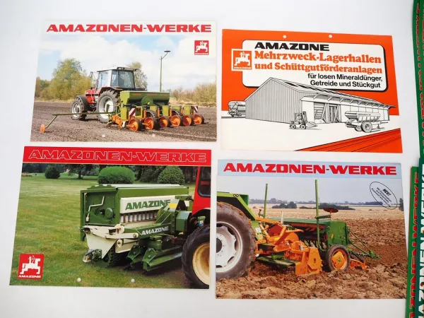 20x Original Prospekt Amazone Landtechnik 1970/90er Jahre Kreiseleggen Streuer