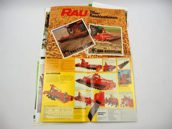 20x Original Prospekt Landtechnik 1970/80er Jahre Eberhardt Hassia Grammer Rau