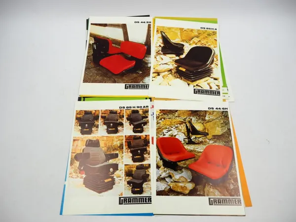 20x Original Prospekt Landtechnik 1970/80er Jahre Eberhardt Rau Hassia Grammer