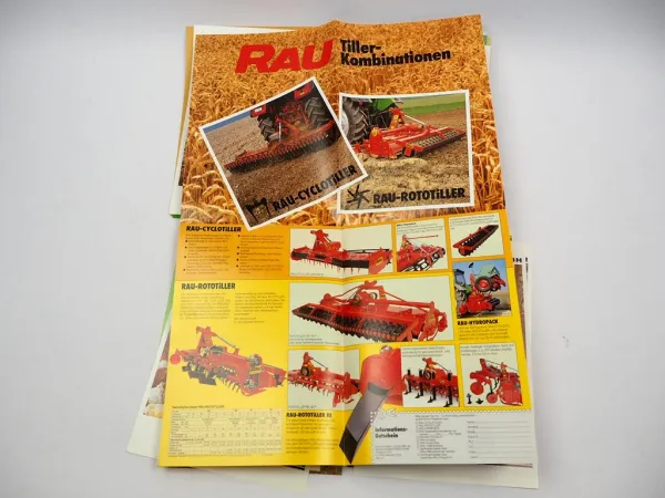 20x Original Prospekt Landtechnik 1970/80er Jahre Eberhardt Rau Nitsch Grammer