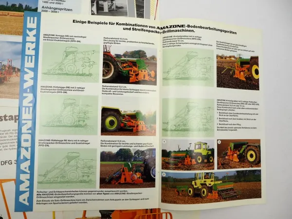 20x Original Prospekt Landtechnik 1970/80er Jahre Fendt Eberhardt Kuhl Amazone