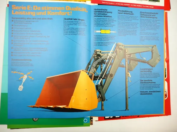 20x Original Prospekt Landtechnik 1970/80er Jahre z.B. Baas BvL Wühlmaus