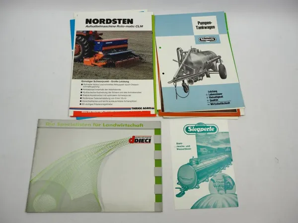 20x Original Prospekt Landtechnik 1970/80er Jahre z.B. Dieci Nordsten Hassia