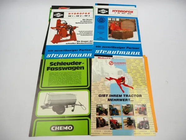 20x Original Prospekt Landtechnik 1970/80er Jahre z.B. Lely Diadem Kuhl Cramer