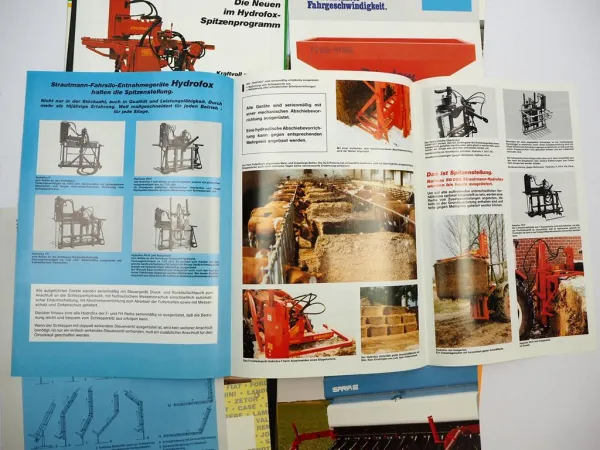 20x Original Prospekt Landtechnik 1970/80er Jahre z.B. Lely Diadem Kuhl Cramer