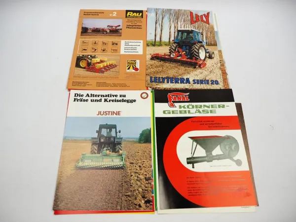 20x Original Prospekt Landtechnik 1970/80er Jahre z.B. Rauch BvL Pancaldi