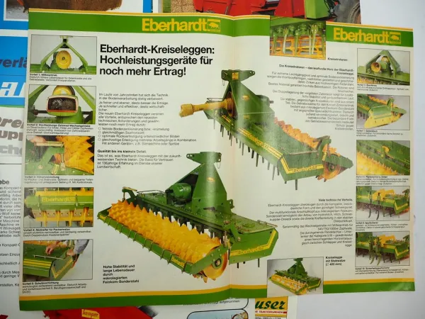 20x Original Prospekt Landtechnik 1970/80er Jahre z.B. Strautmann Kaweko Hassia