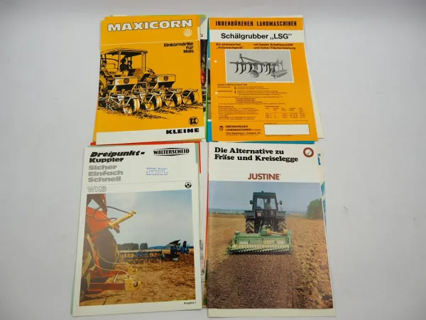 20x Original Prospekt Landtechnik 1970/80er Jahre z.B. Tecnoma Vicon Siegperle