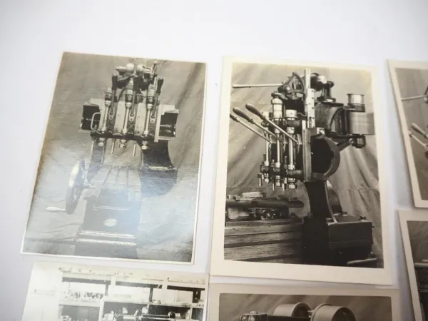 22 Fotos Maschine für Büchsenmacher Gewehrfabrik ca. 1940/50