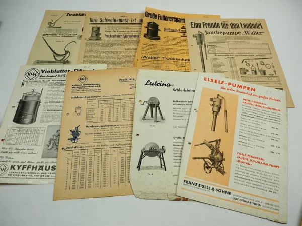 22 Prospekte Törpsch Drehbank Schefenacker Westfalia Mauser Continental uvm